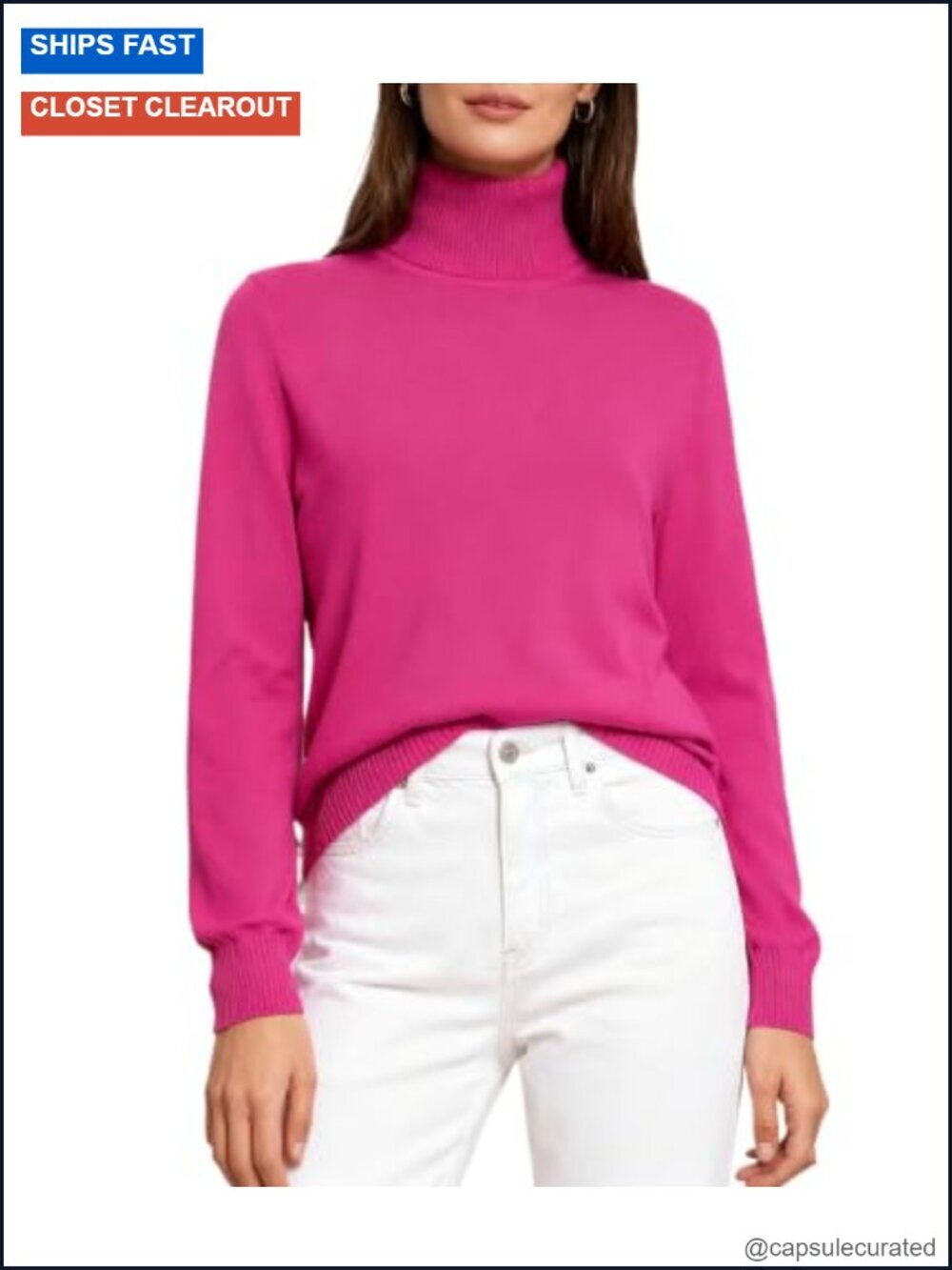 Knit Turtleneck Pullover Sweater Long Sleeve Soft Warm Breathable Business
